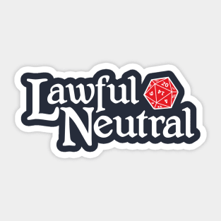 Lawful Neutral Sticker